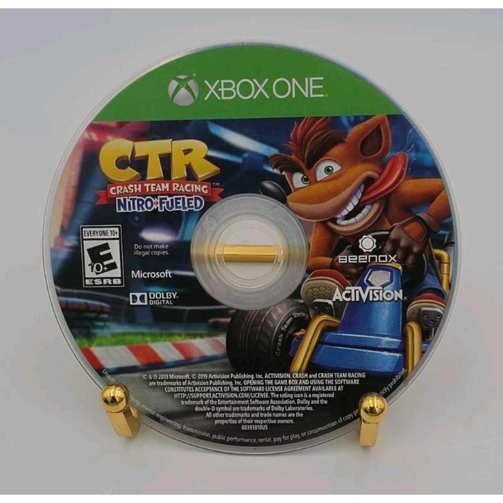 Crash Team Racing CTR Nitro Fueled (Microsoft Xbox One) Disc Only Tested